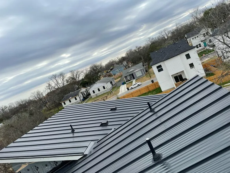 Standing seam metal roof panels with vents for Skylight Repair in Coal City